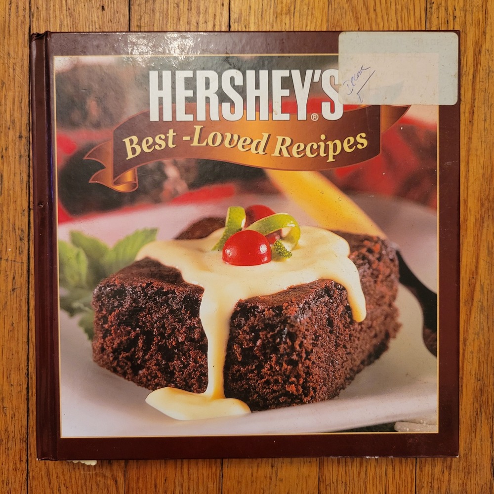 Hersheys Cookbook Best Loved Recipes Hardcover Gift Home Decor Staging Retro